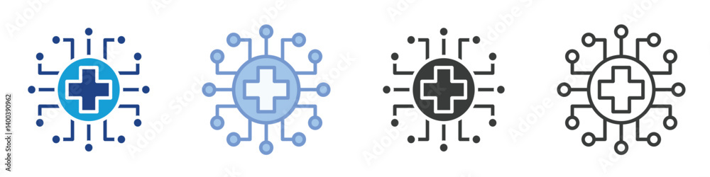 Digital Healthcare Icons Collection – Multiple Vector Styles Icons Digital Healthcare Icons Collection – Multiple Vector Styles Icons