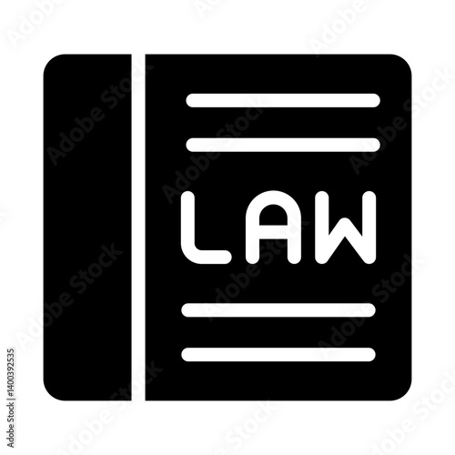 Law Book Icon Style