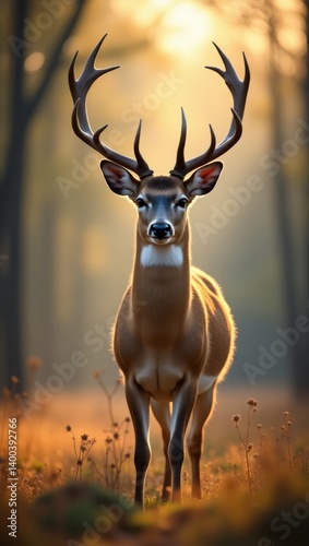 Plakat deer in the snow