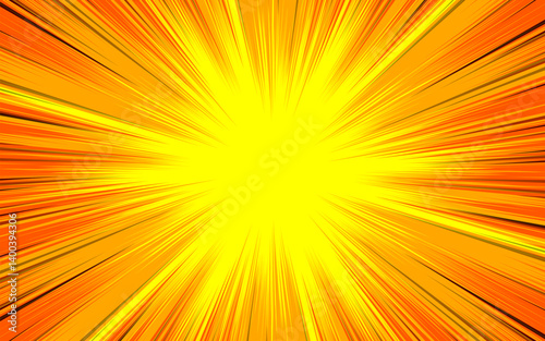 Vintage retro comic background with sun rays. vector illustration