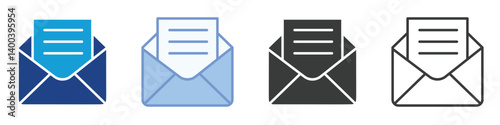 Email Icons Collection – Multiple Vector Styles Icons