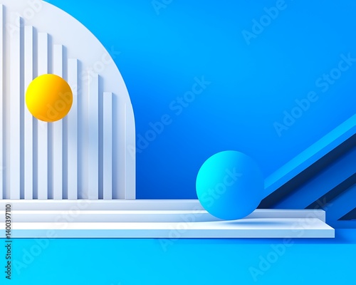Abstract 3D Scene Design photo