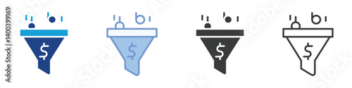 Filter Icons Collection – Multiple Vector Styles Icons