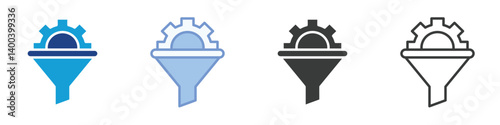 Filter Icons Collection – Multiple Vector Styles Icons