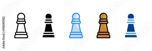 Chess Icon Set Multiple Style Collection