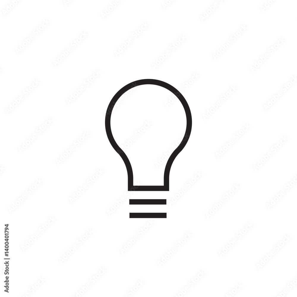 idea bulb icon editable outline stroke vector eps idea bulb icon editable outline stroke vector eps
