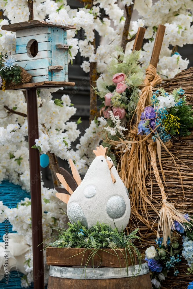 Easter week in the city.Festival