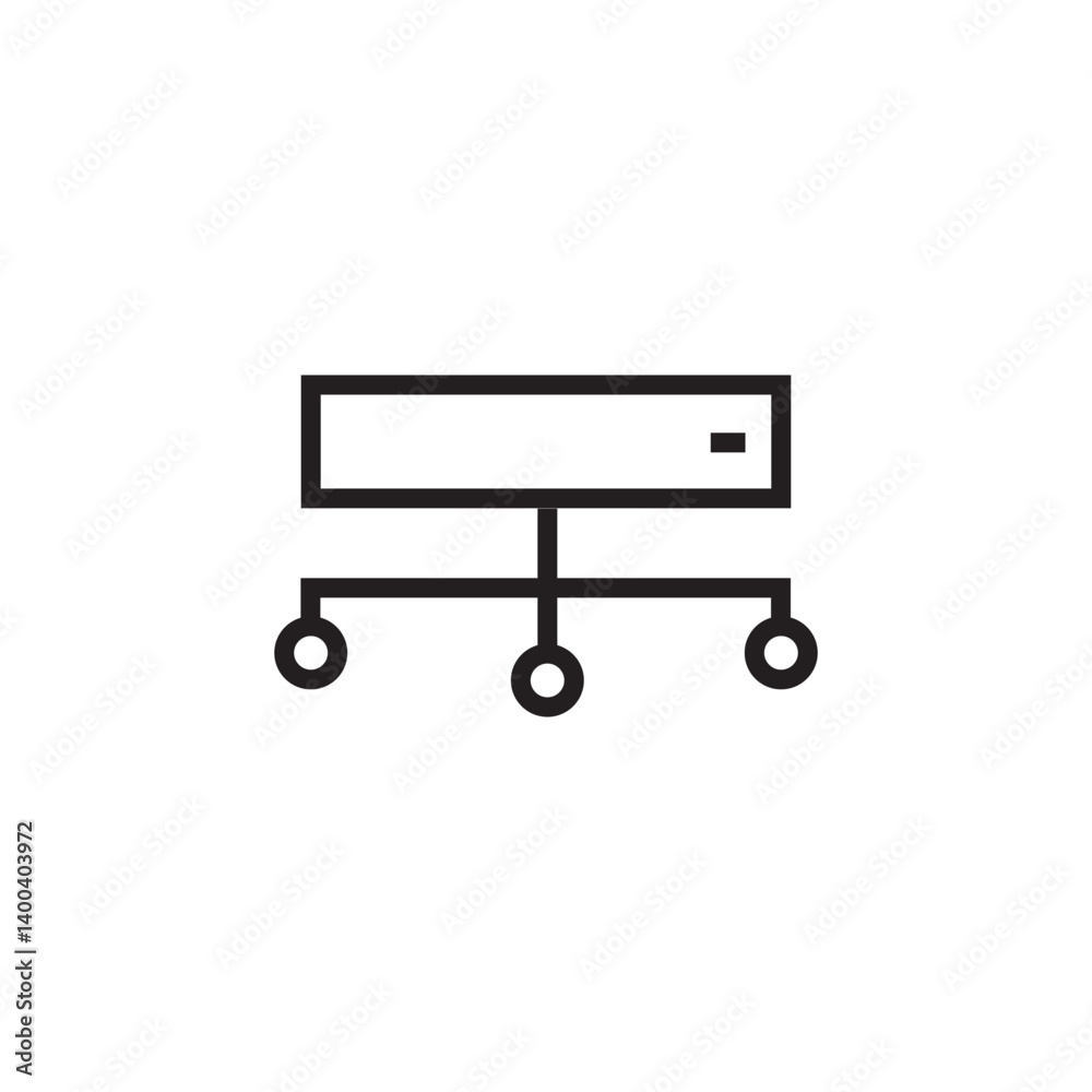 database server monitor icon editable outline stroke vector eps database server monitor icon editable outline stroke vector eps
