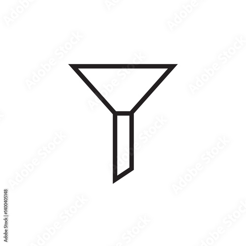 filter icon editable outline stroke vector eps