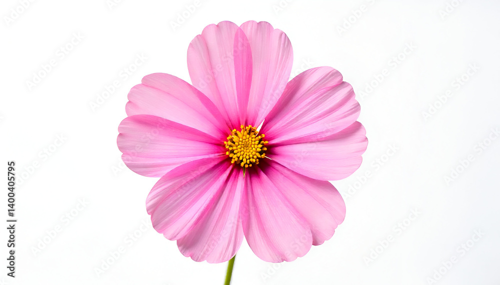 pink cosmos flower isolated on white background pink cosmos flower isolated on white background