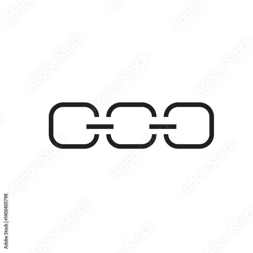 Link icon editable outline stroke vector eps