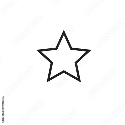 Star outline icon vector eps