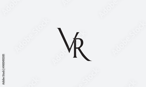 VR, RV , V , R , Abstract Letters Logo Monogram