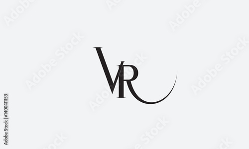 VR, RV , V , R , Abstract Letters Logo Monogram