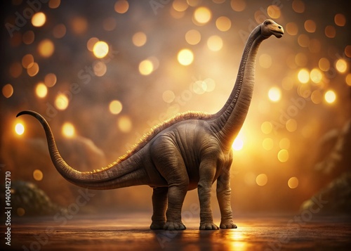 Majestic Diplodocus: Rear View with Bokeh, Dinosaur, Prehistoric, Jurassic,  Giant Sauropod