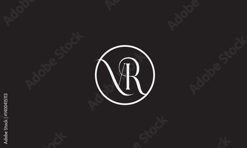 VR, RV , V , R , Abstract Letters Logo Monogram