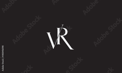 VR, RV , V , R , Abstract Letters Logo Monogram