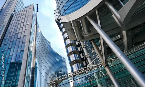 City of London financial companies skyscrapers 