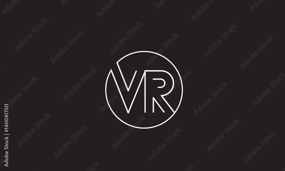 VR, RV , V , R , Abstract Letters Logo Monogram VR, RV , V , R , Abstract Letters Logo Monogram