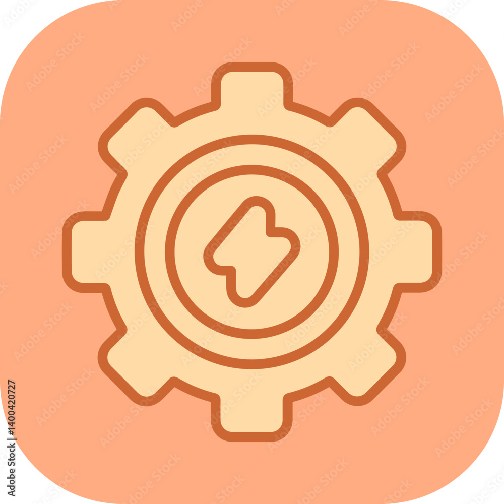 Data Center Power Management Vector Icon Data Center Power Management Vector Icon