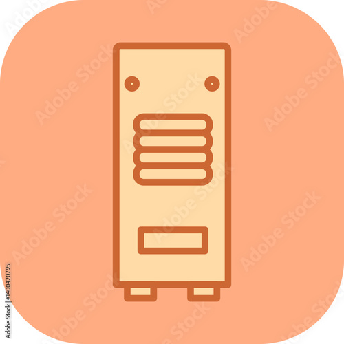 Portable Air Conditioner Vector Icon