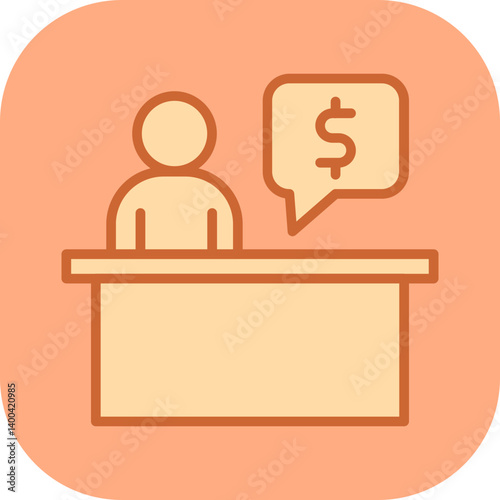 Fundraising Officer Vector Icon