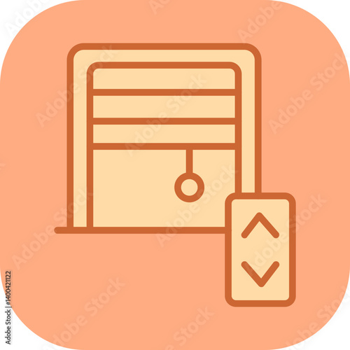 Smart Blinds Vector Icon