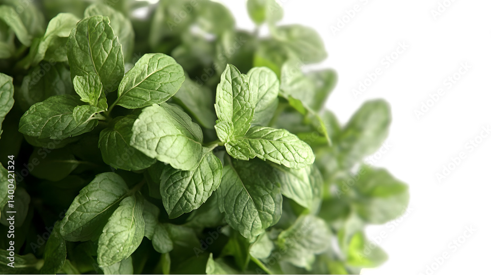 Fresh Mint Leaves Closeup. (1)