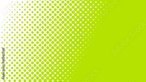 黄緑のカラーハーフトーン	
