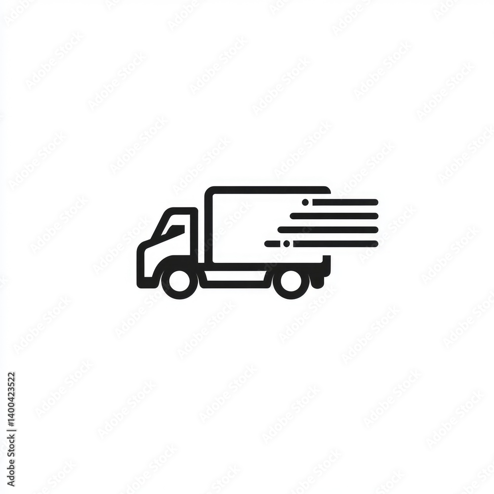 Fast Delivery Truck Icon Fast Delivery Truck Icon