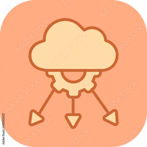 Network Load Balancing Vector Icon