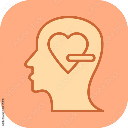 Negative Love Vector Icon