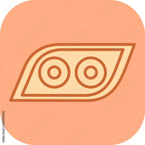 Headlamp Vector Icon