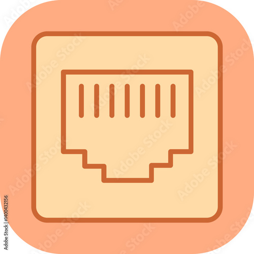 Ethernet Cable Vector Icon