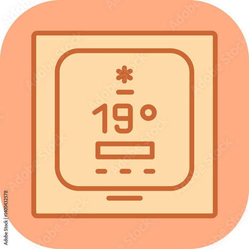 Smart Thermostat Vector Icon