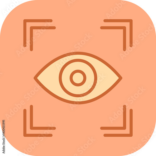 Retinal Scanner Vector Icon