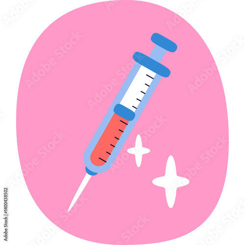 Medical Injection Procedure with Sterile Equipment
