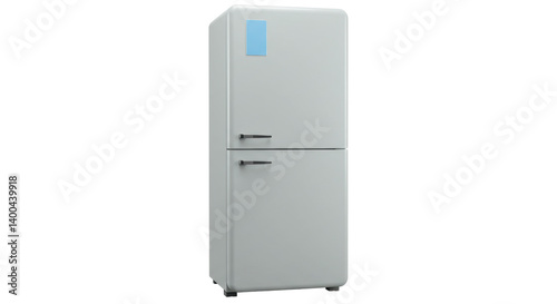 Isolated vintage refrigerator