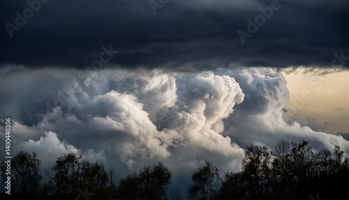 a gathering of dark clouds suggests an impending storm creating an atmosphere of anticipation and intensity providing a dramatic backdrop full of emotion and atmosphere