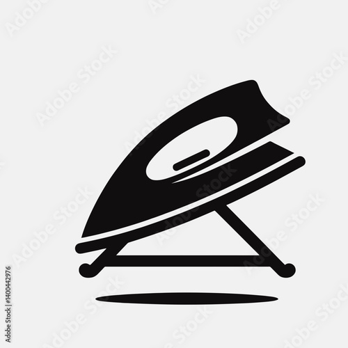 Iron Board Silhouettes in black on a white background