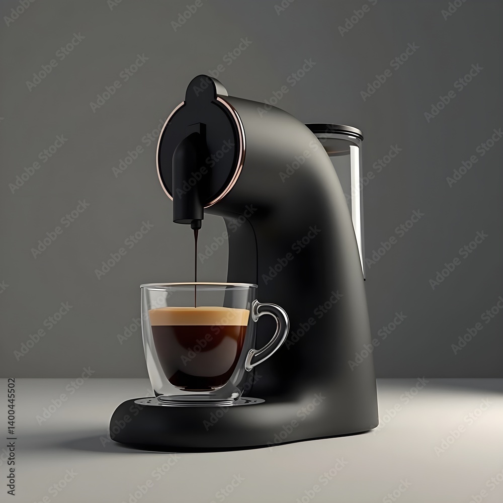 Black Coffee Lungo with Crema from Automatic Espresso Machine