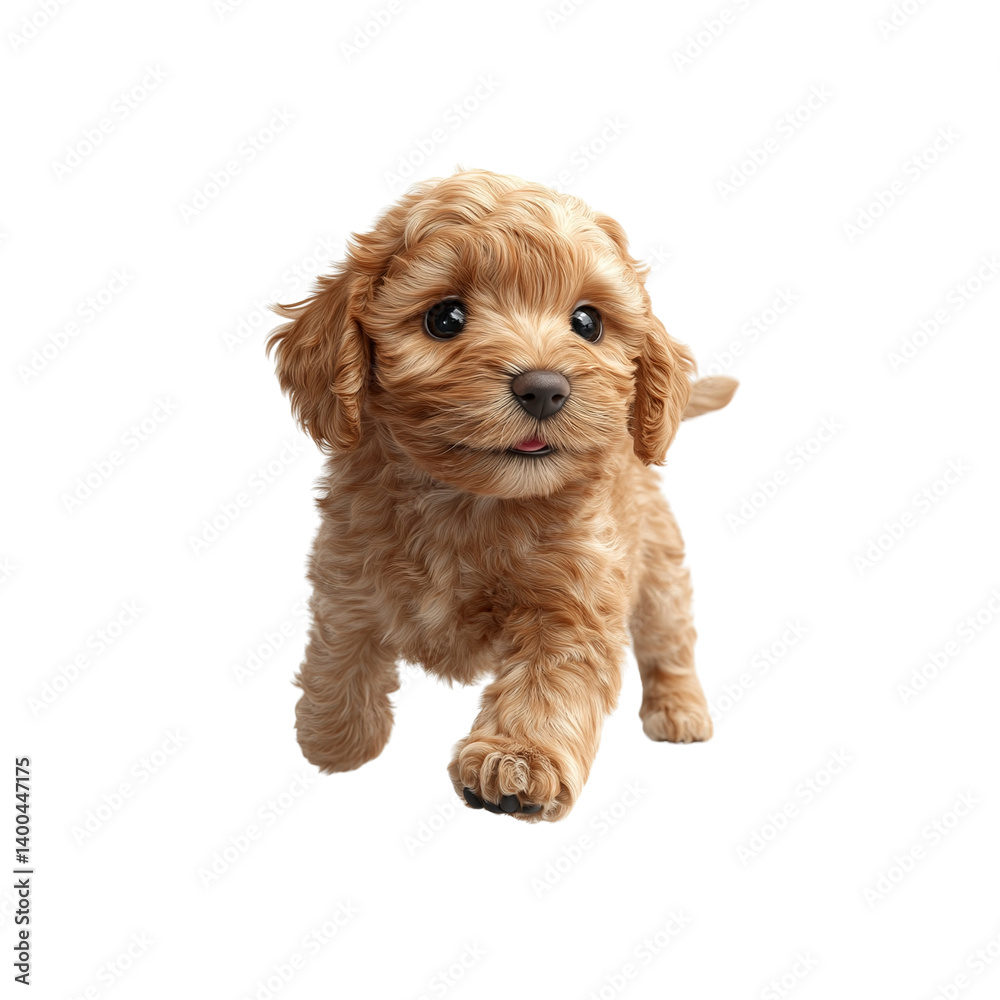 Adorable Cavapoo Puppy Walking Towards Camera Adorable Cavapoo Puppy Walking Towards Camera