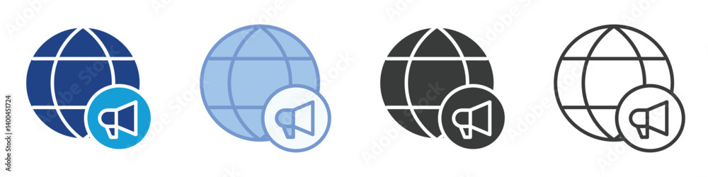Globe Marketing Icons Collection – Multiple Vector Styles Icons Globe Marketing Icons Collection – Multiple Vector Styles Icons