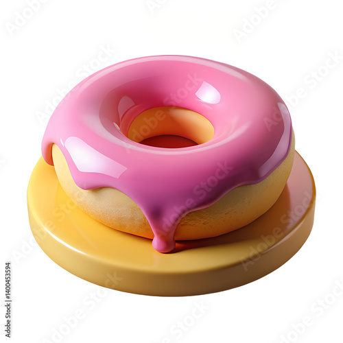 donut isolated on white background
