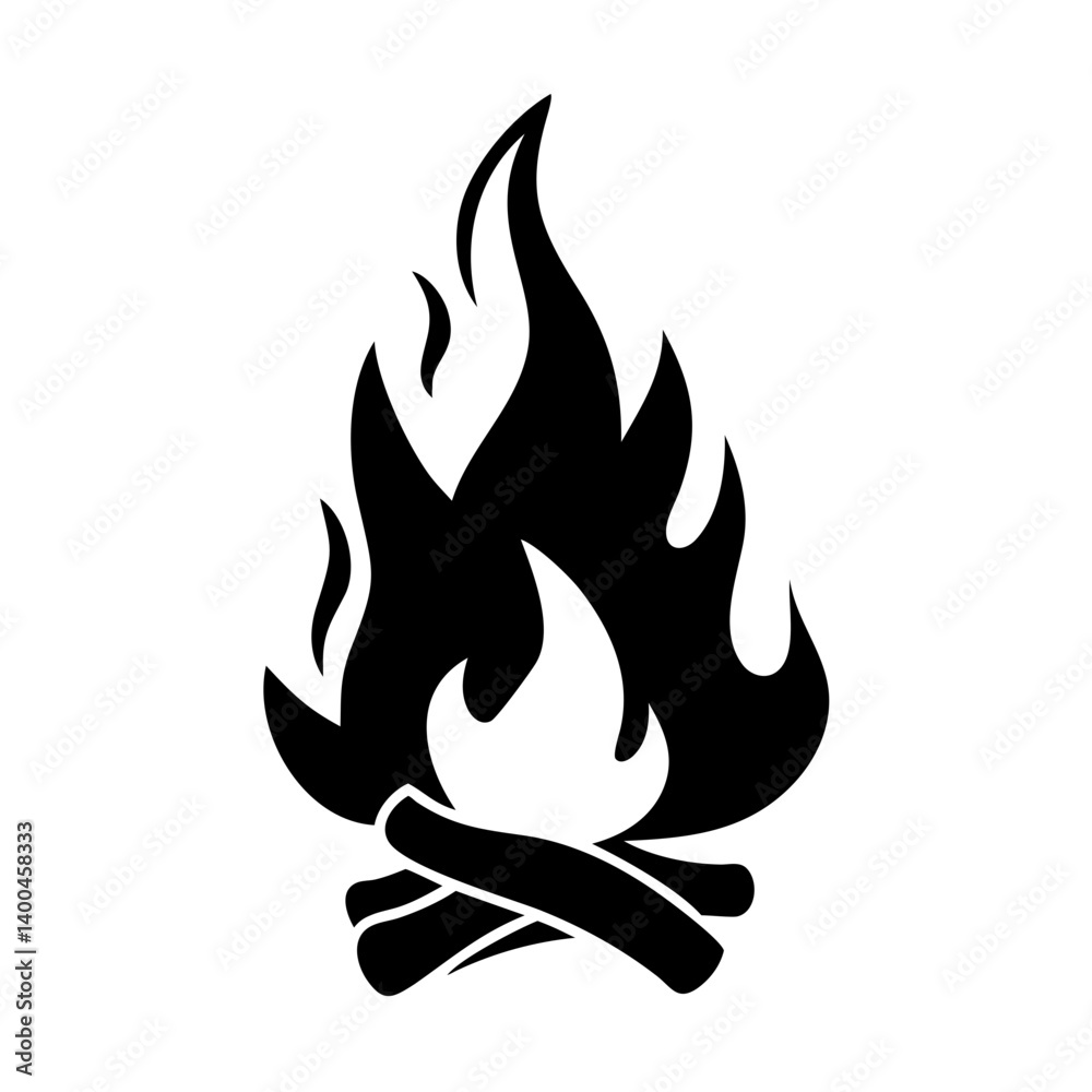 bonfire icon, bonfire silhouette vector illustration-simple silhouette illustration of bonfire, perfect for bonfire logos and icons bonfire icon, bonfire silhouette vector illustration-simple silhouette illustration of bonfire, perfect for bonfire logos and icons
