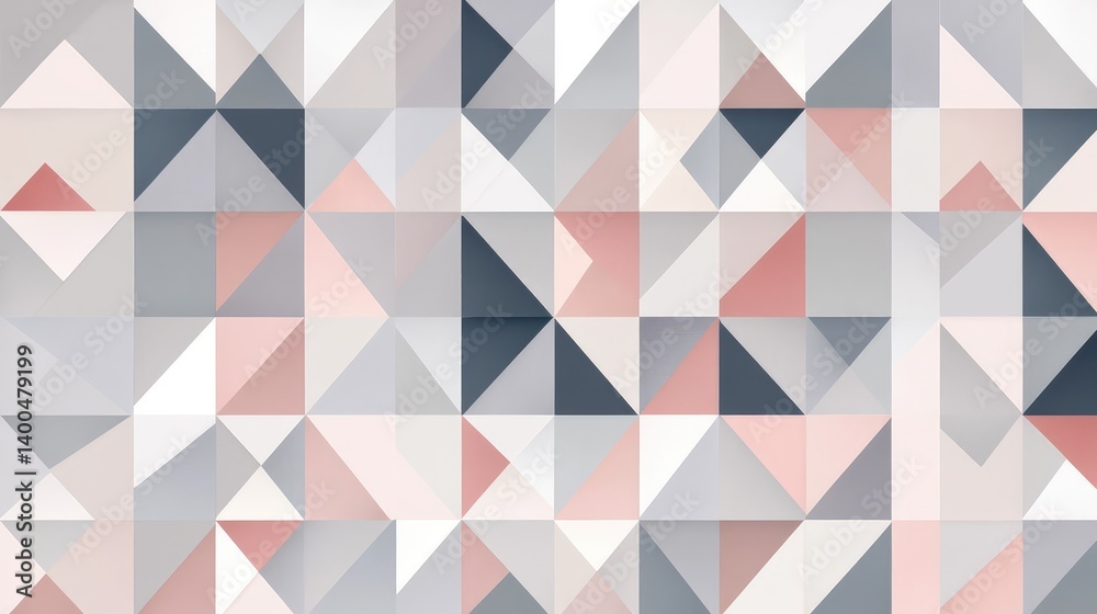 Seamless geometric tile pattern in soft pastel colors, creating a symmetrical and modern copy space with clean design Seamless geometric tile pattern in soft pastel colors, creating a symmetrical and modern copy space with clean design
