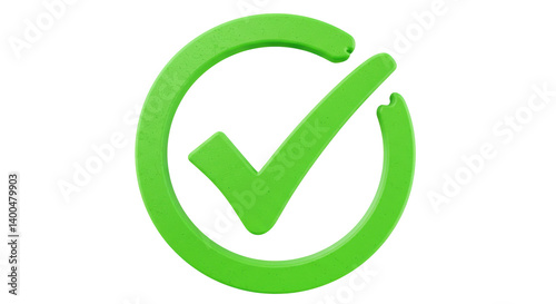 Isolated Green Check Mark