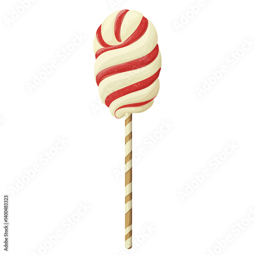 Lollipop on white background 