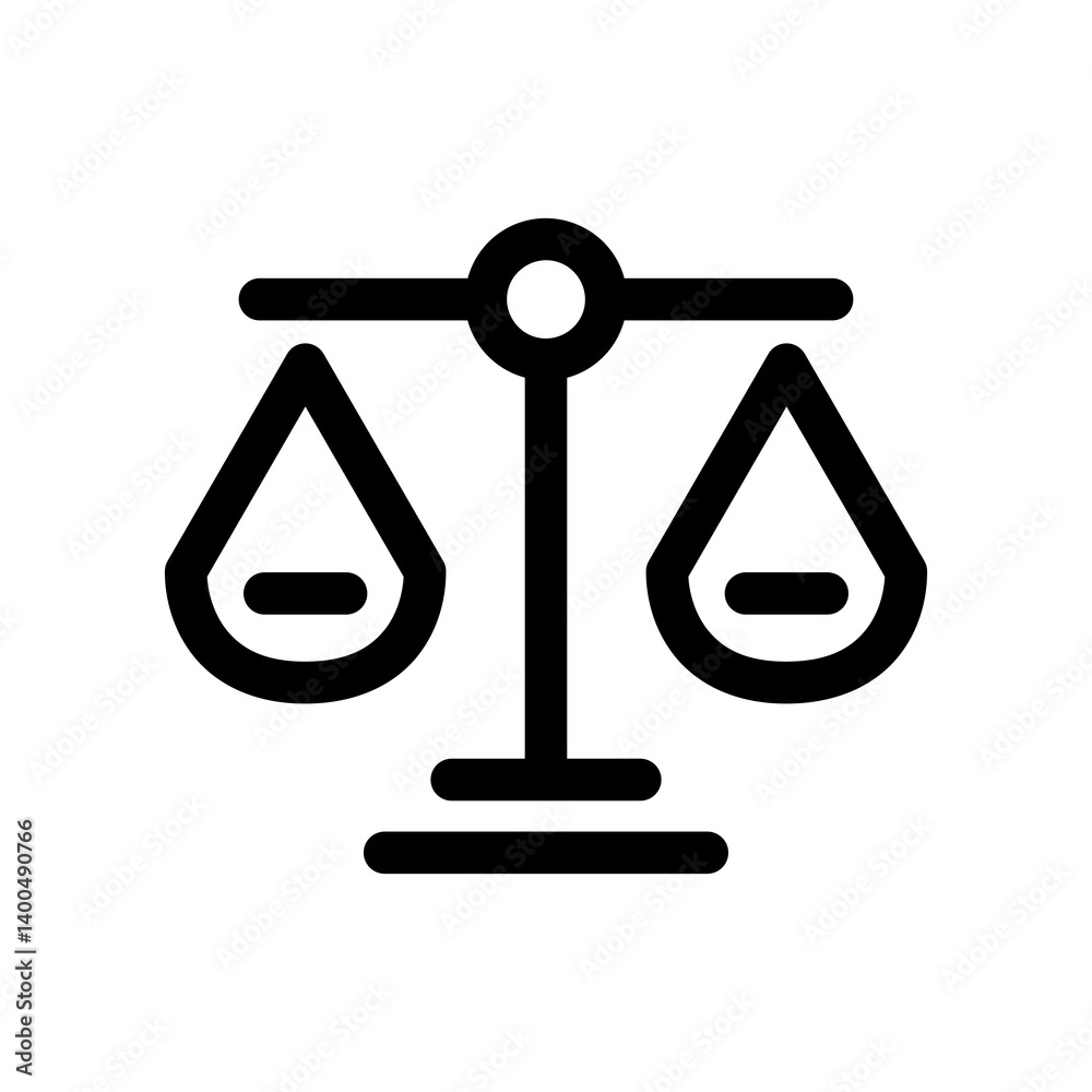Scales Icon Finance Line Design Style Transparent Background Scales Icon Finance Line Design Style Transparent Background