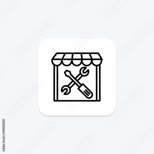 Farm Tool Shed, vector, pixel perfect, illustrator file